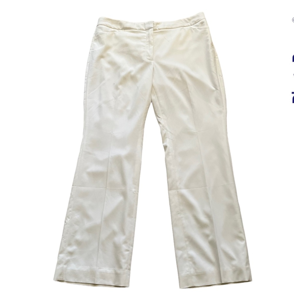 White House Black Market White "The Slim Boot" Pant 12S